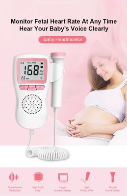 Moniteur foetal de battement de coeur de bébé de machine de Doppler de moniteur portatif de Doppler pour les femmes enceintes