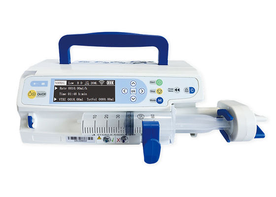 3.5 pouces écran couleur IV pompe à seringue médicale avec système HIS station de docking