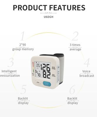 Poignet complètement automatique électronique 200/Min de moniteur de tension artérielle de Digital