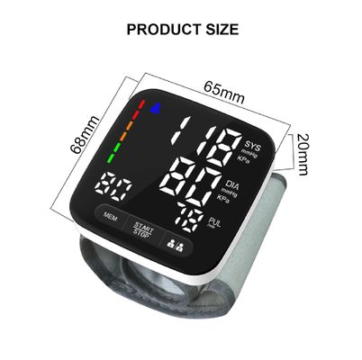 Sphygmomanometer portatif de santé de moniteur de tension artérielle de poignet de Digital précis