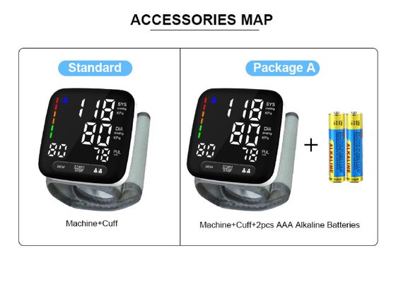 Sphygmomanometer portatif de santé de moniteur de tension artérielle de poignet de Digital précis