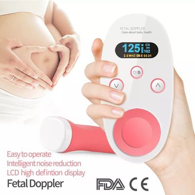 Le moniteur de coeur foetal à la maison maternel de Doppler mesure le bébé infantile Doppler foetal de battement de coeur
