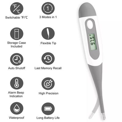 Thermomètre numérique adulte de fièvre d'aisselle d'essai de bébé d'enfant rectal pour les aisselles oral portatif d'enfant