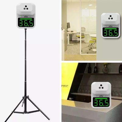 Entrez en contact avec non l'instant infrarouge fixé au mur de front de thermomètre de la température de LED Digital lisant l'affichage