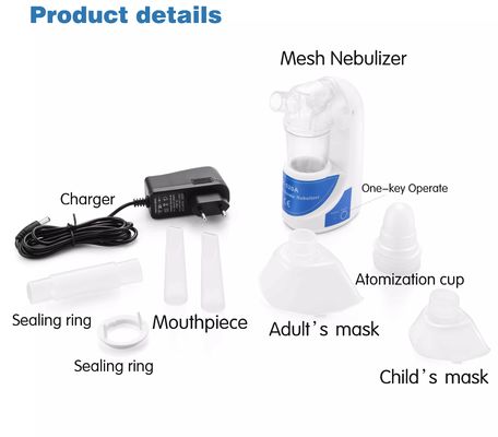 Nébuliseur ultrasonique pratique d'enfant de ménage de machine adulte d'inhalateur avec l'adaptateur de masque de bouche