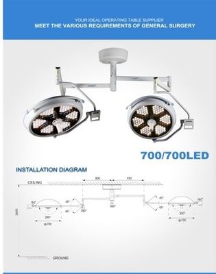 Lampe fonctionnante Shadowless de LED avec les lampes médicales de salle d'opération de lampe de caméra