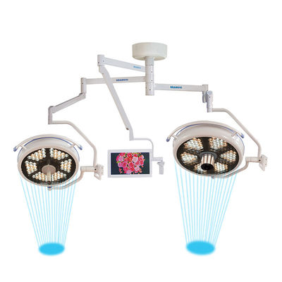 La lampe chirurgicale de tête de plafond de double de LED a mené les lampes médicales de lampe principale chirurgicale légère