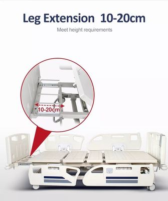 Cinq lit médical réglable électrique du patient ICU de lit de soins de la fonction ICU