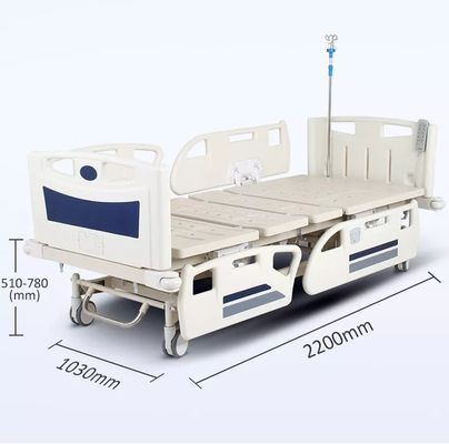 Cinq lit médical réglable électrique du patient ICU de lit de soins de la fonction ICU