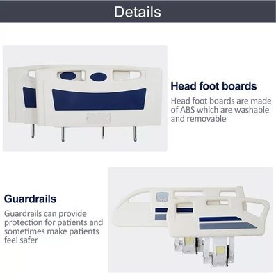 Cinq lit médical réglable électrique du patient ICU de lit de soins de la fonction ICU