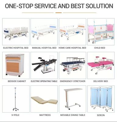 Lit d'hôpital manuel multifonctionnel de soins de Homecare avec la toilette