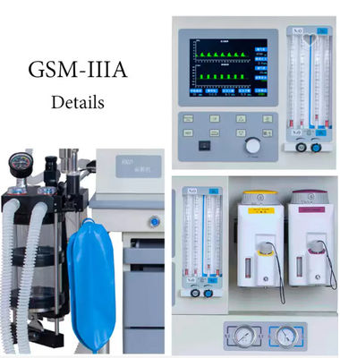 Machine portative d'Anasthetic Anasthesia d'anesthésie de matériel médical de l'hôpital ICU