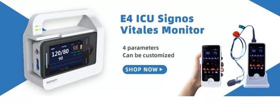 Les organes vitaux portatifs d'E4 NIBP surveillent le moniteur patient de paramètre multi pour le chevet d'hôpital