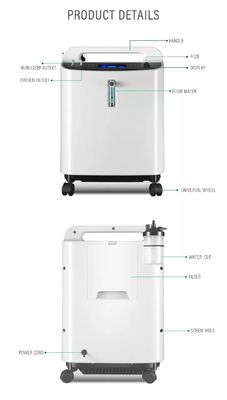 concentrateur à la maison médical de 5L 93% Respironics Oxyge avec la couleur blanche d'alarme de pureté