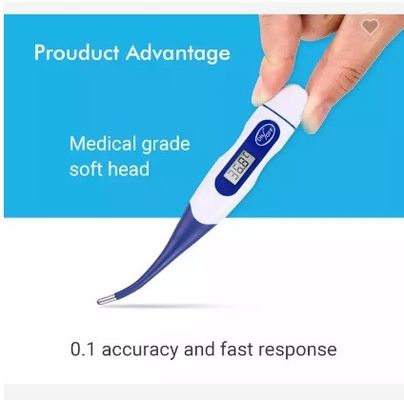 Thermomètre oral électronique de Digital de bébé portatif de ménage d'OEM de la CE