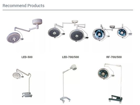 La lumière chirurgicale de LED a mené la lampe de fonctionnement Shadowless de double dôme léger d'opération