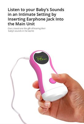 Moniteur de battement de coeur de bébé d'équipement de Mini Prenatal Fetal Doppler Ultrasound
