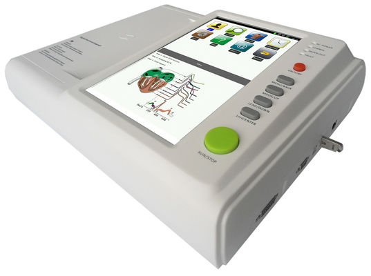 12 OIN portative de la CE de machine en métal ECG d'électrocardiographe de Digital de la Manche