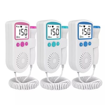 Portatif 	Moniteur foetal de Doppler de poche de bébé de moniteur de coeur de Doppler pour la grossesse