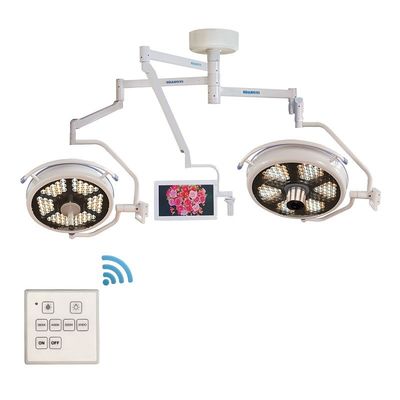 La lampe chirurgicale de tête de plafond de double de LED a mené les lampes médicales de lampe principale chirurgicale légère